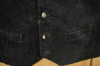 Vintage 1990s Roots Leather Suede Vest Men's Medium