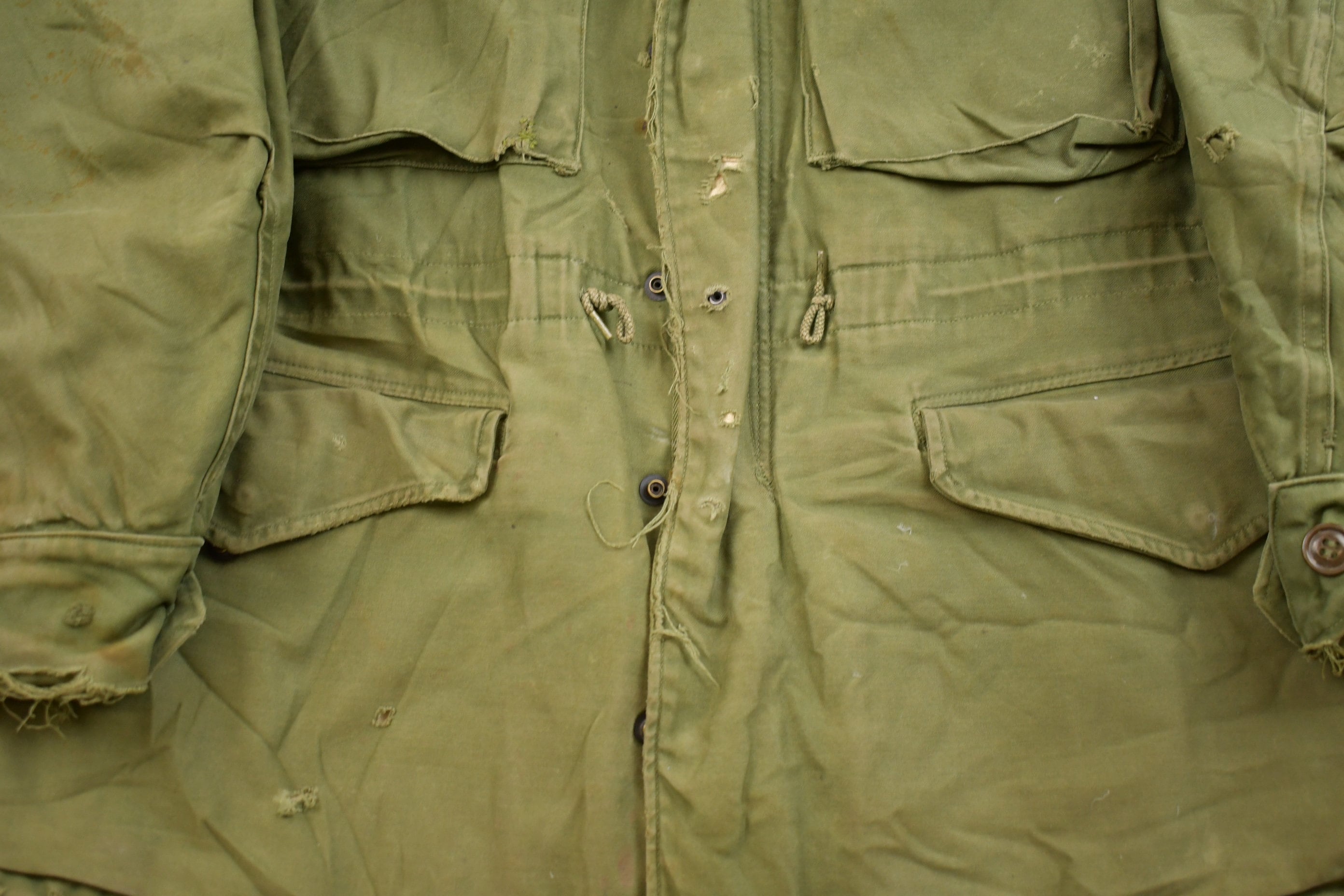 Vintage 1980s Army Military Field Jacket