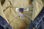 Vintage 1990s Carhartt Canvas FR Fire Resistant Hooded Jacket Men's XL