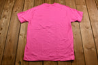 Vintage Early 1990s Paper-Thin Hot Pink Close Du Bois Winery T-Shirt