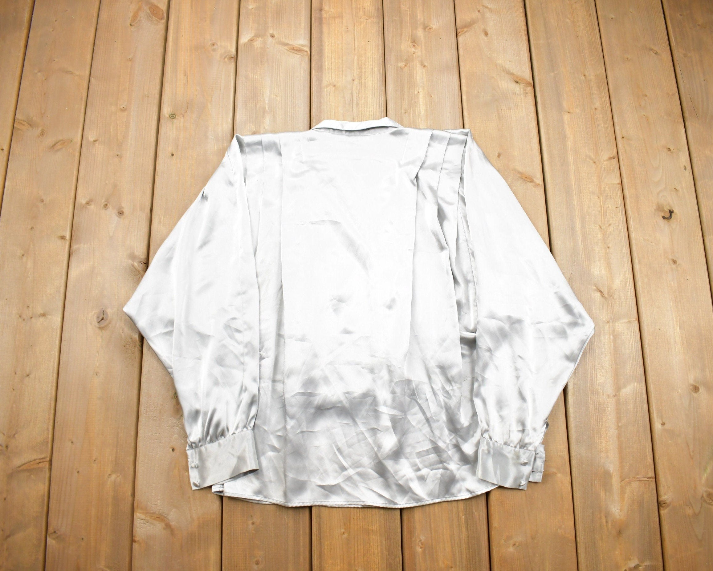 Vintage 1990s Tess Silk Button Up Shirt