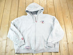 Vintage 1990s Disney Store Full Zip Hoodie Mens XL  Vintage Sweatshirt  Vintage Disney  Mickey  Embroidered Disney Sweater