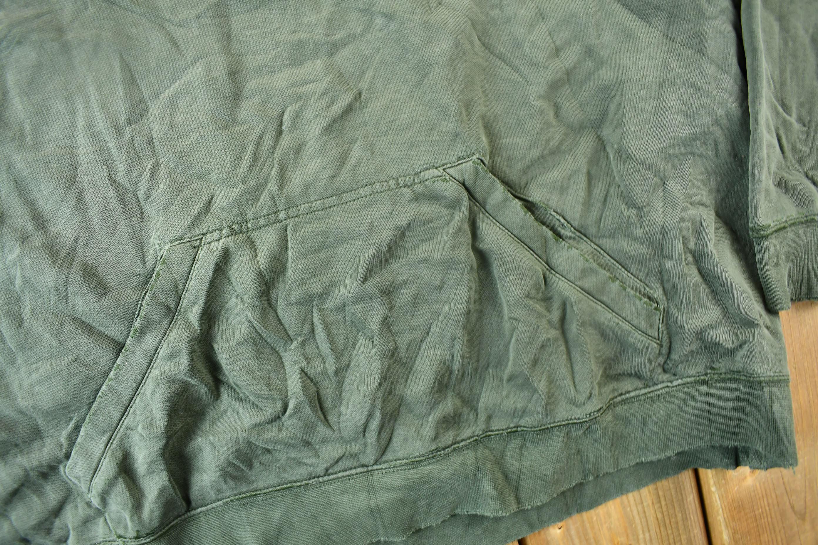 Vintage Y2K Nike Mini Swoosh Hoodie / Green Nike Hoodie / Nike Swoosh / Embroidered / Nike Hoodie Size XXL