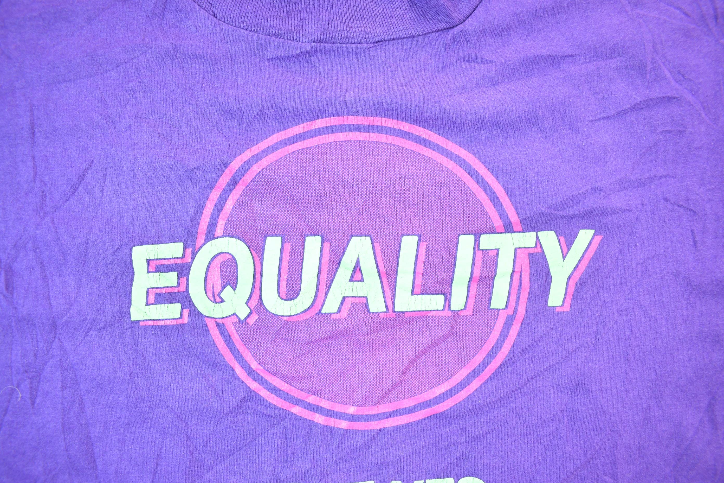 Vintage 1992 Equality Vote Yes ERA Iowa Graphic T-Shirt