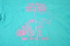 Vintage 1992 Summer Tour Bike A Thon Souvenir T-Shirt Mens XL