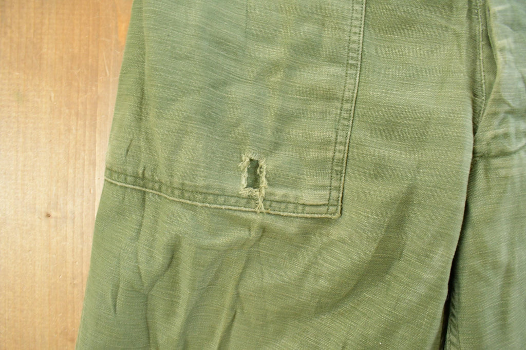 Vintage 1970s Military OG-107 Sateen Fatigue Pants Men's 28 x 29