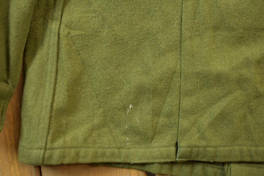 Vintage 1940s WW2 Wool Button Up Infantry Shirt