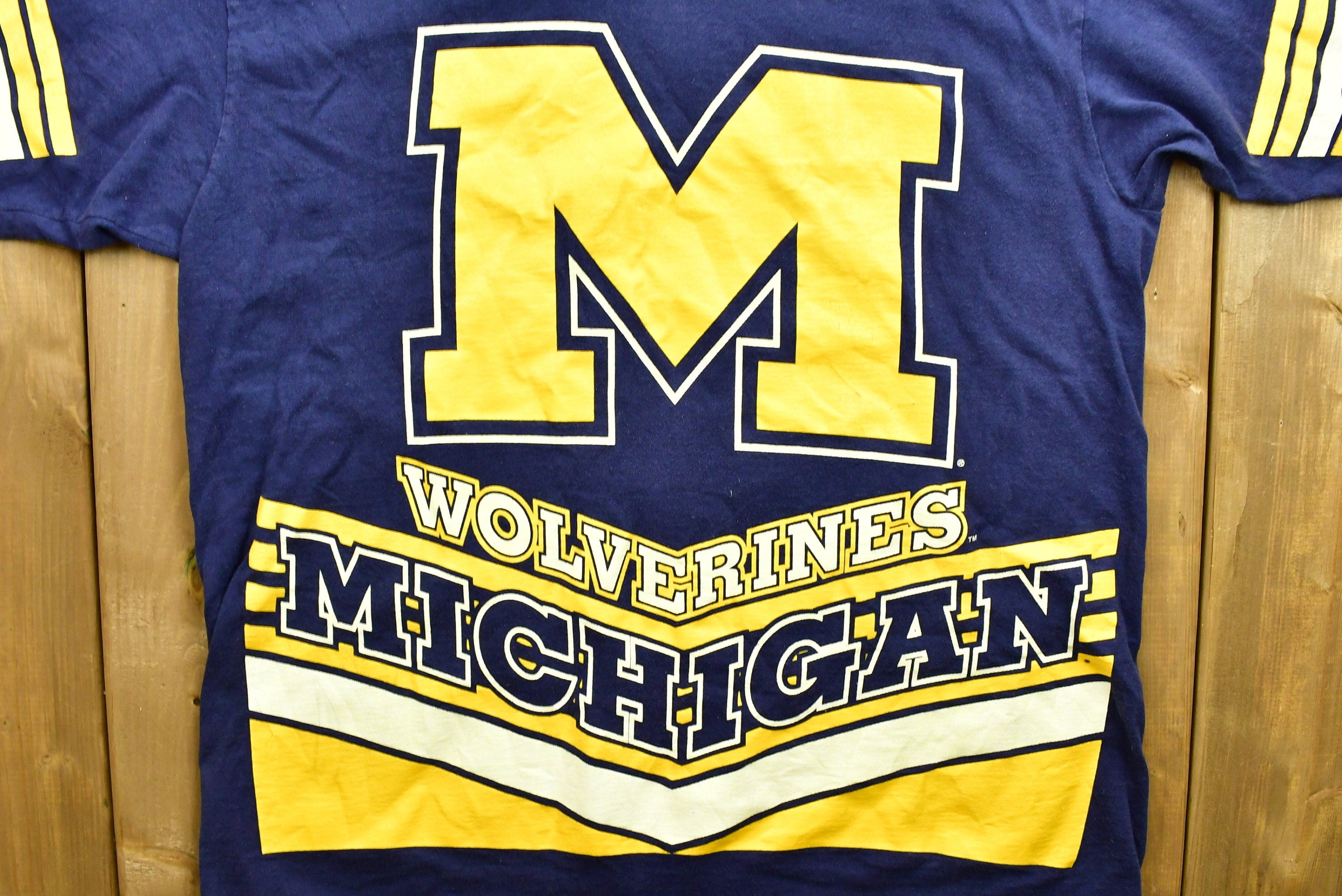 Vintage 1990s University of Michigan State Wolverines Collegiate T-Shirt