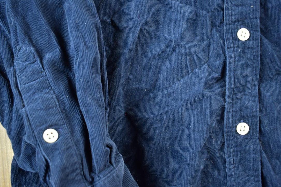 Vintage 90s Ralph Lauren Corduroy Button-Up Shirt (Youth L)