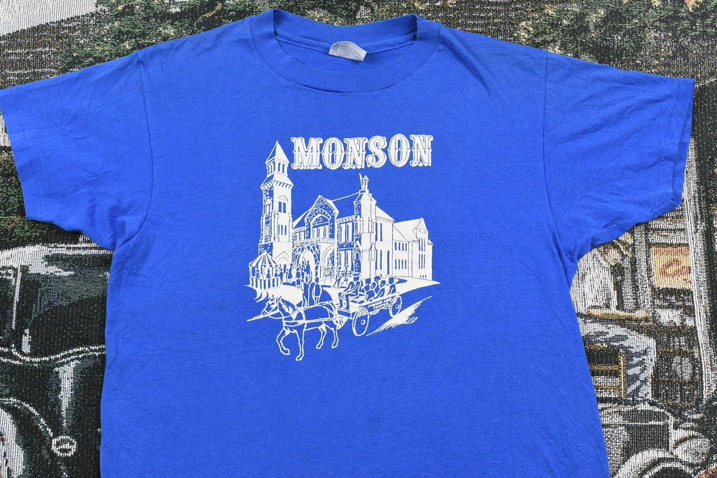 Vintage 1980s Monson Religious Graphic T Shirt