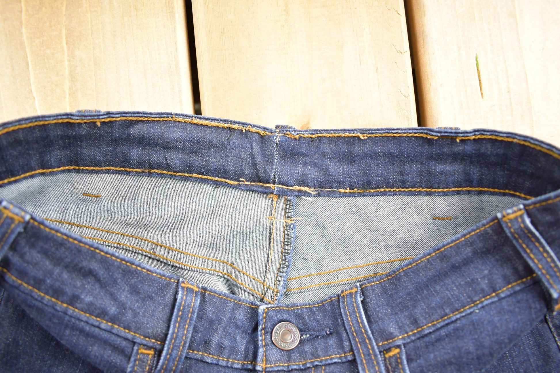 Vintage 1970s Levi's Orange Tab Denim Flare Jeans Size 29 x 31.5