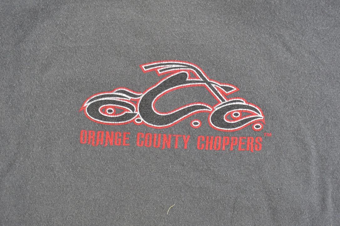 Vintage 1990s Orange County Choppers Cropped Souvenir T-Shirt