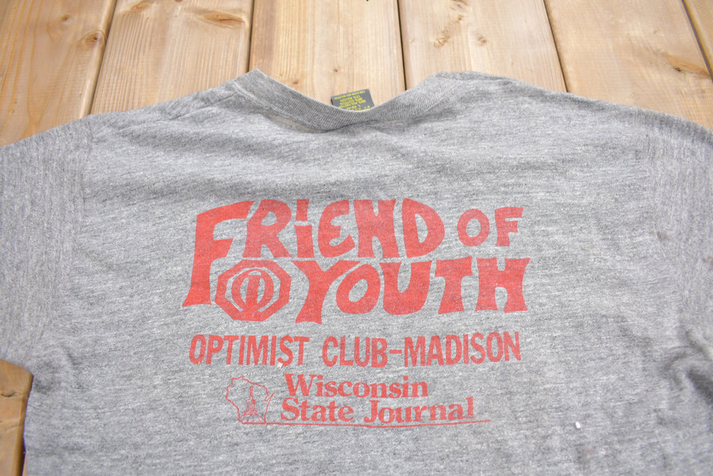 Vintage 1984 Optimist Run Layered T Shirt