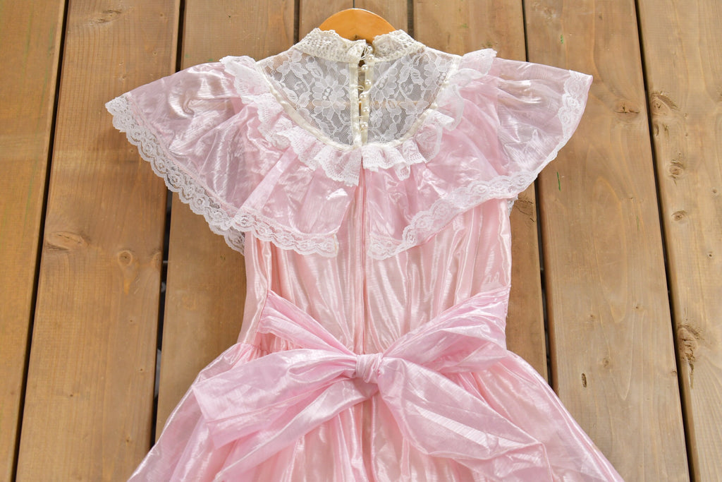 Vintage 1960s Sheer Lace Princess Dress