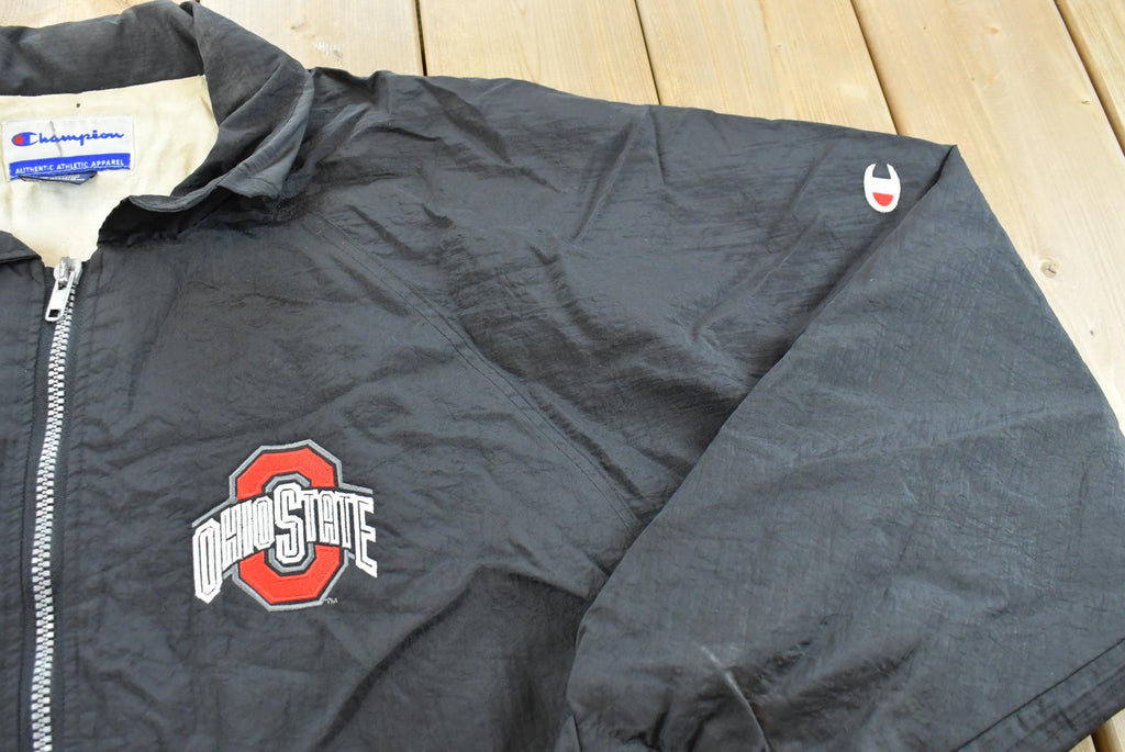 Vintage 1990s Ohio State University Buckeyes Champion Collegiate Jacket Men's 2XL / Embroidered / Varsity Jacket / Americana / NCAA