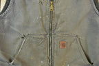 Vintage Y2k Distressed Carhartt Jacket Vest Made In USA