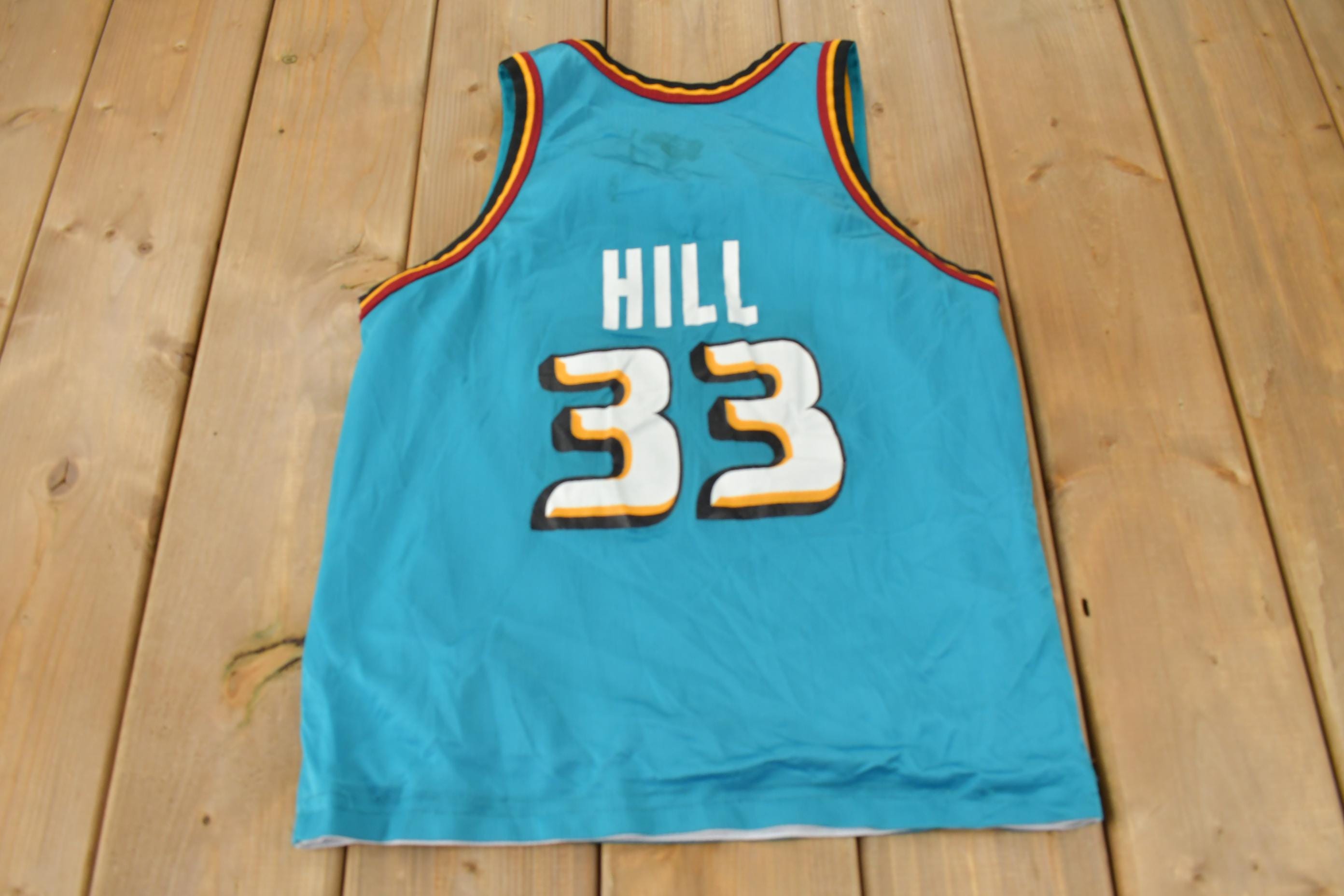 Vintage 1990s Detroit Pistons NBA Grant Hill Reversible Basketball Jersey