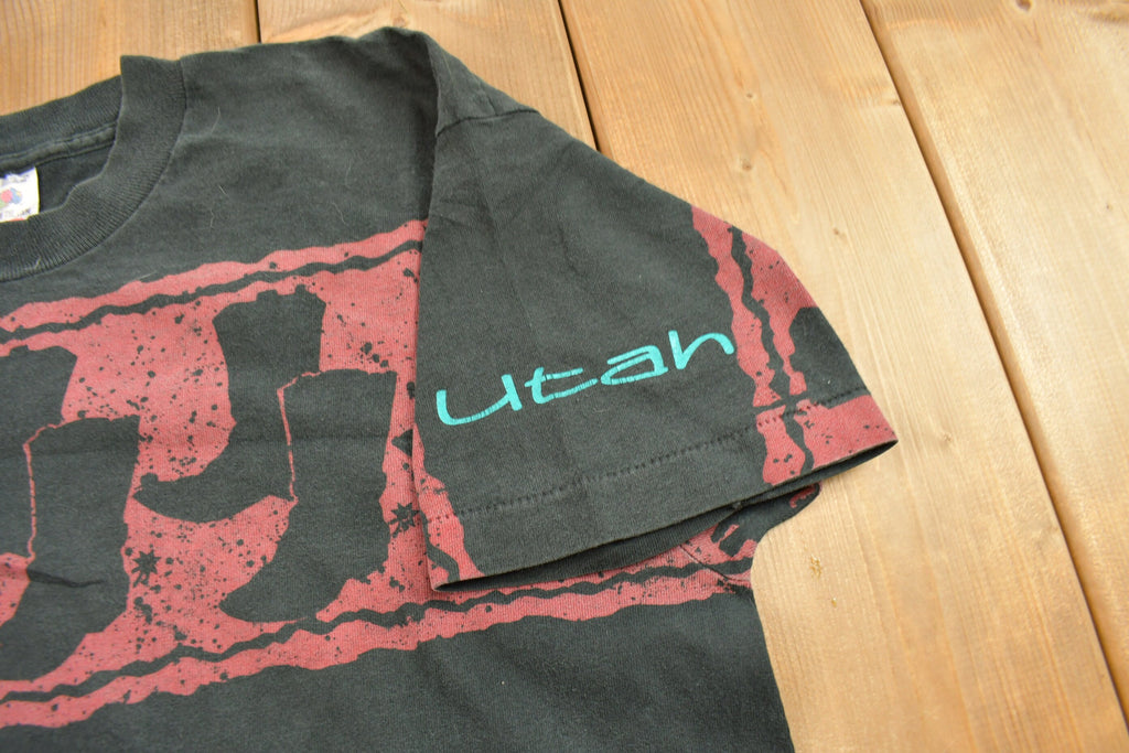 Vintage 1990s Southwestern Cowboy Theme Utah Souvenir T Shirt