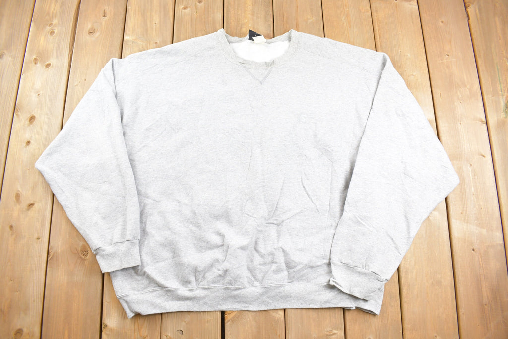 Vintage 1990s Blank Grey Starter Crewneck Sweatshirt
