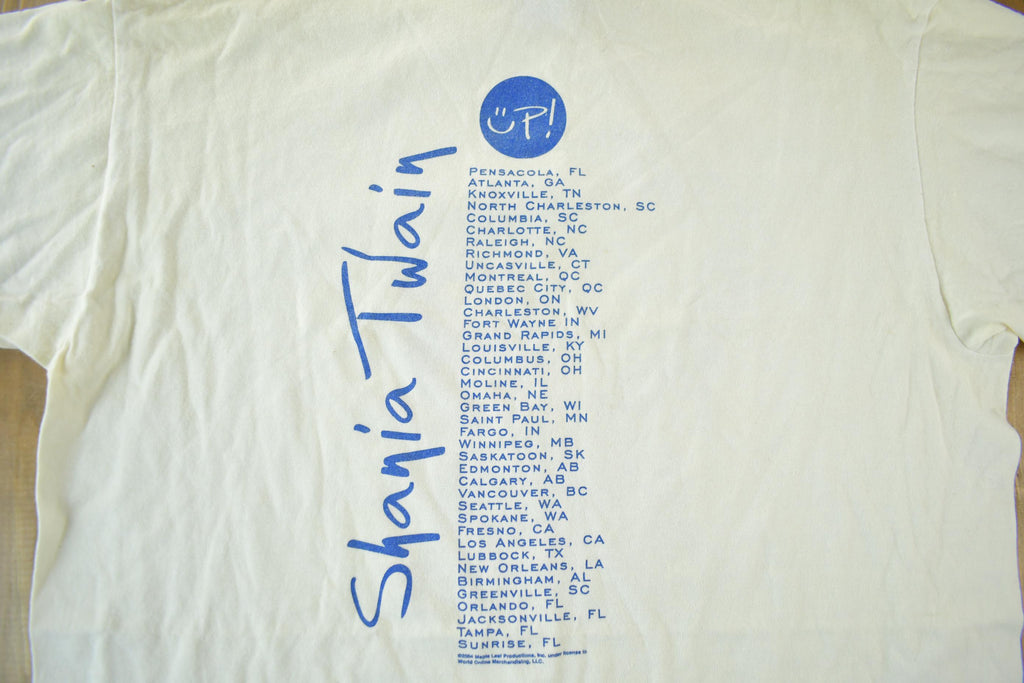 Vintage 2003 Shania Twain Tour Band T-Shirt