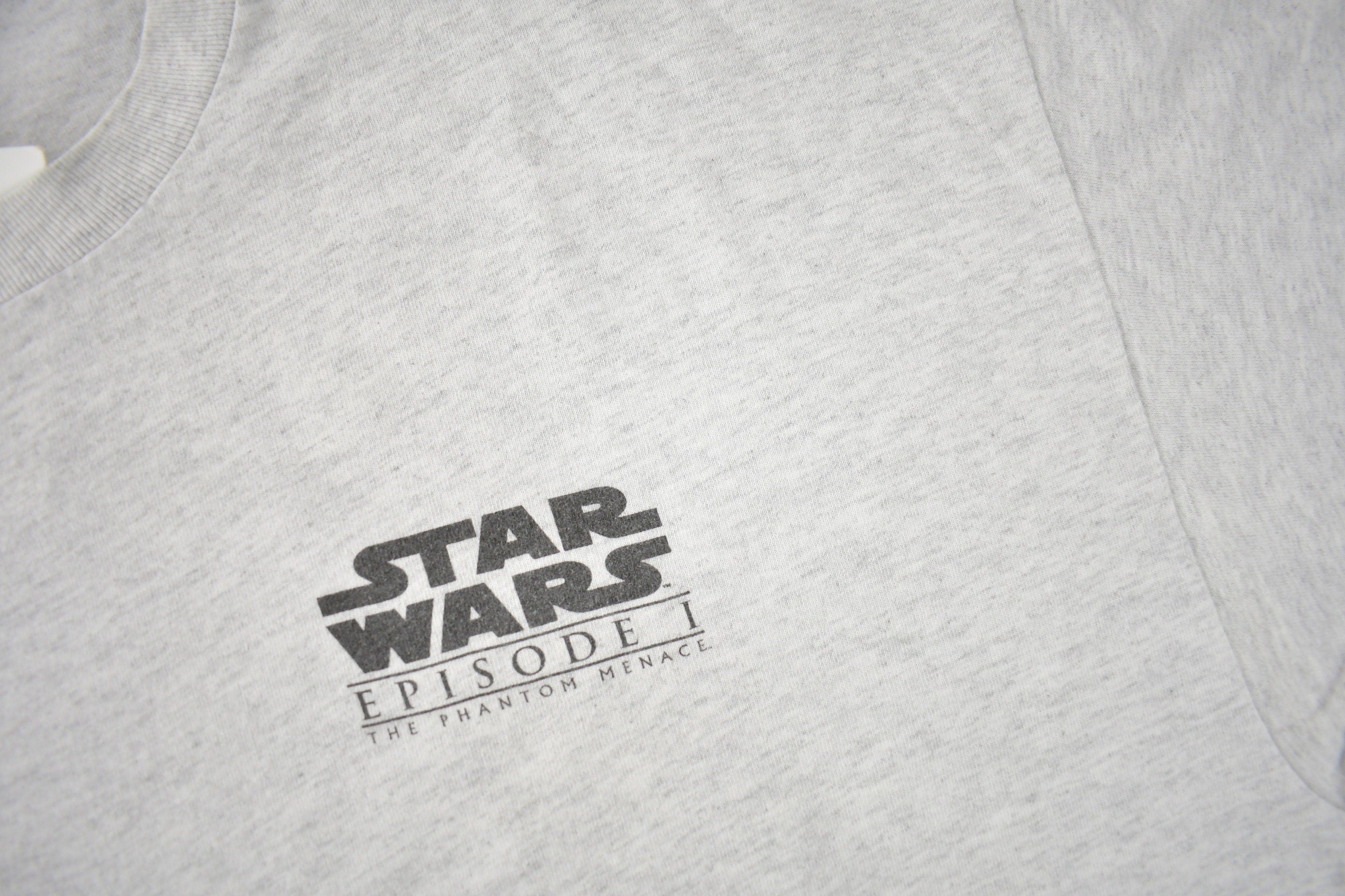 Vintage 1999 Star Wars Episode 1 The Phantom Menace Promo T-Shirt Size XL Whole Cast