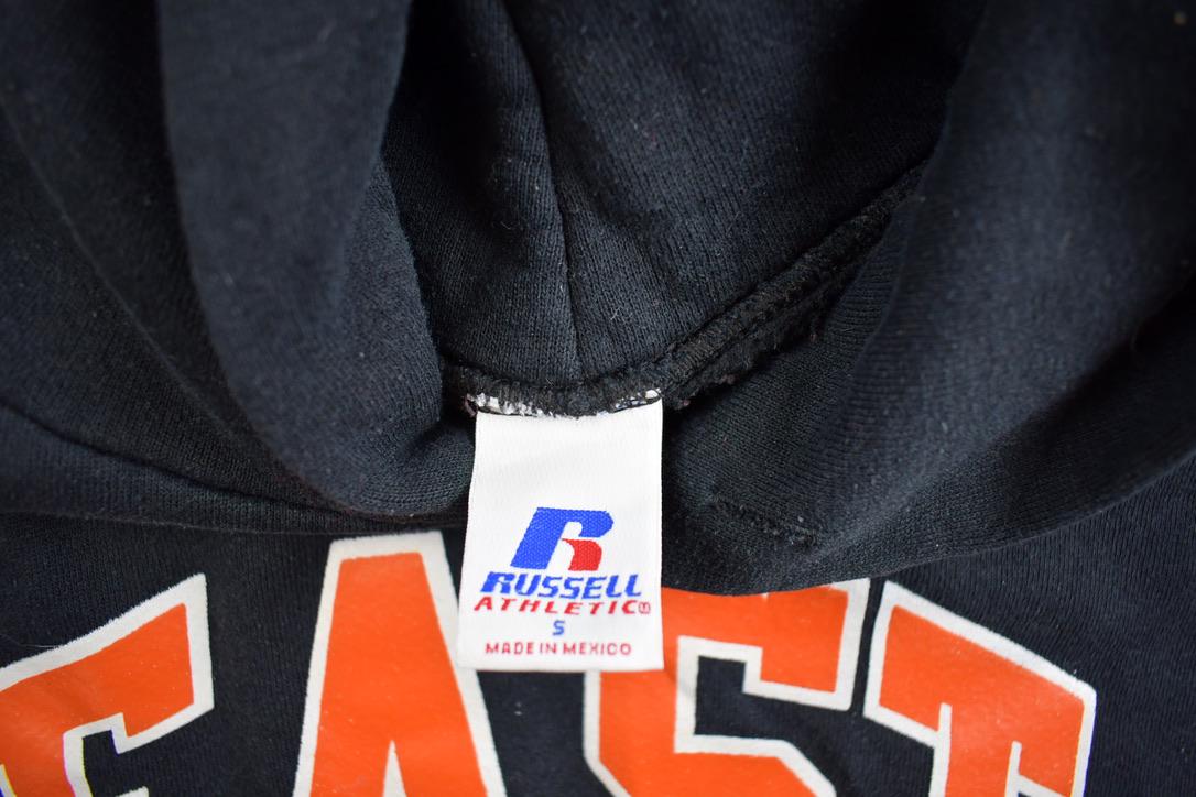 Vintage 2000s EastBlack Raiders Russell Athletics Highschool Graphic Hoodie
