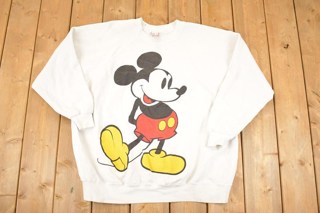 Vintage 1980s Mickey Mouse Disney Crewneck Sweater Men's XL