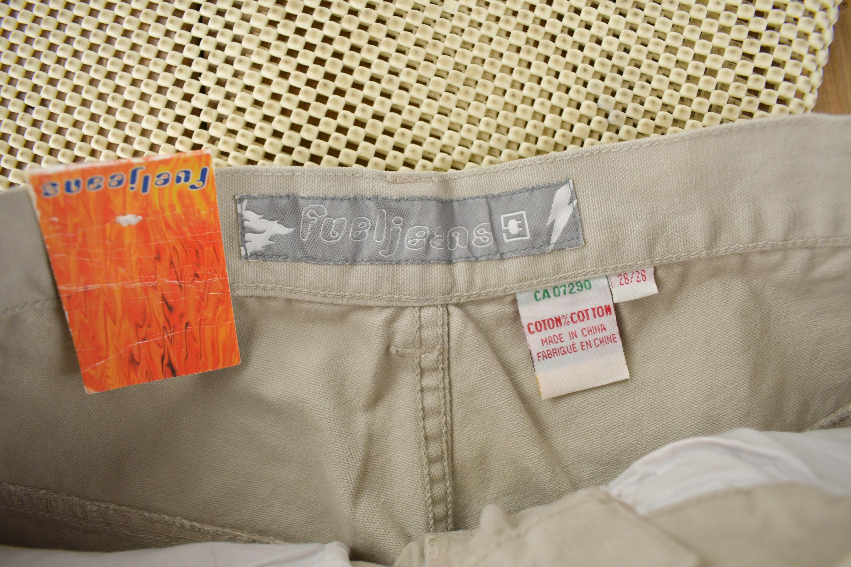 Vintage 1990s Deadstock Massive Wide Leg FUEL Jeans Cotton Pant Size 28 x 28