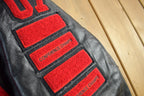Vintage 1990s Collegiate Leather Varsity Jacket Men's 2XL