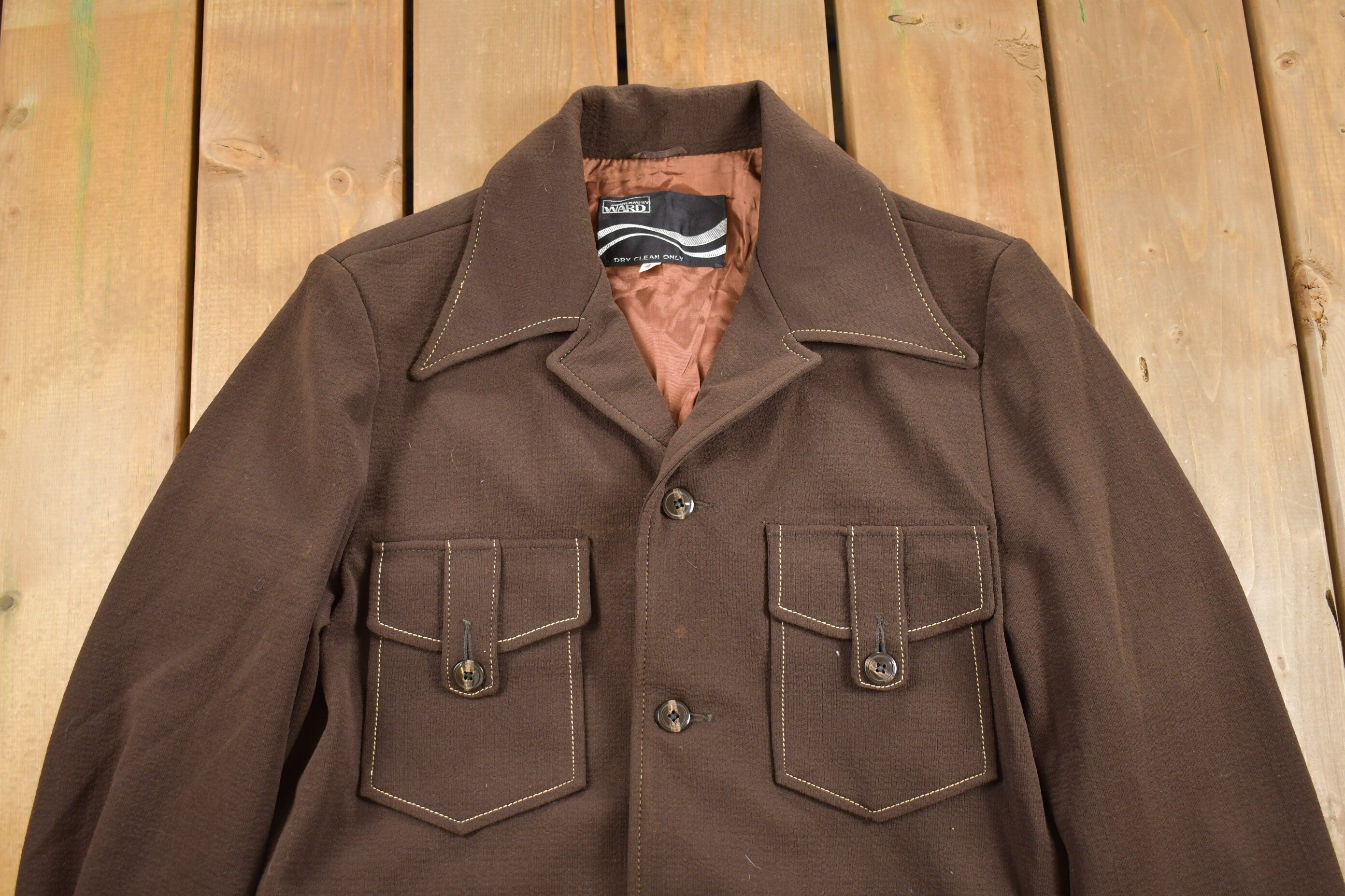 Vintage 1970s Montgomery Ward Polyester Jacket