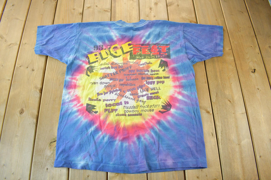 Vintage 1997 Edge Fest Music Concert T-Shirt