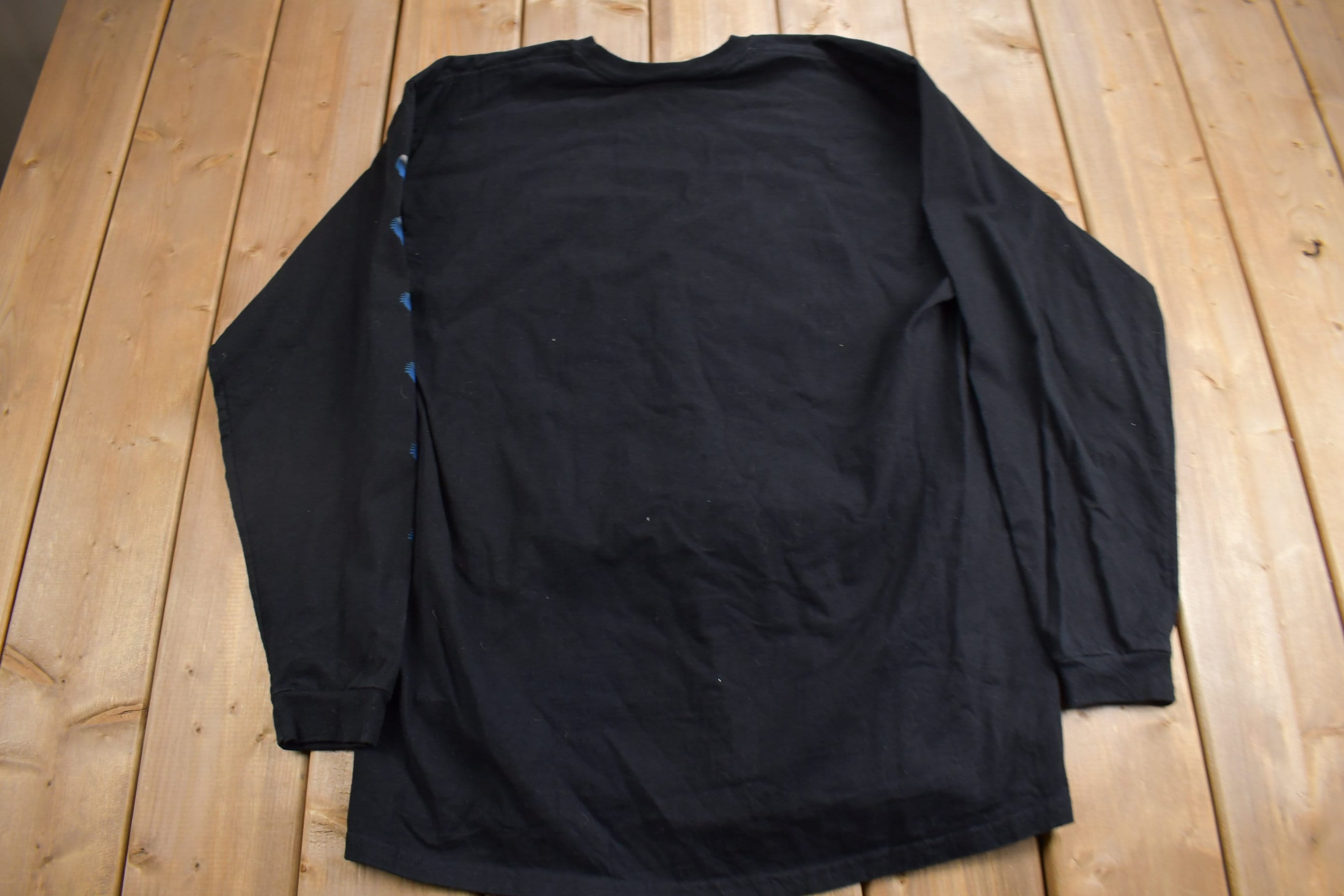 Vintage 1990s Bald Eagle Night Vision Outdoor Life Long Sleeve Graphic T-Shirt