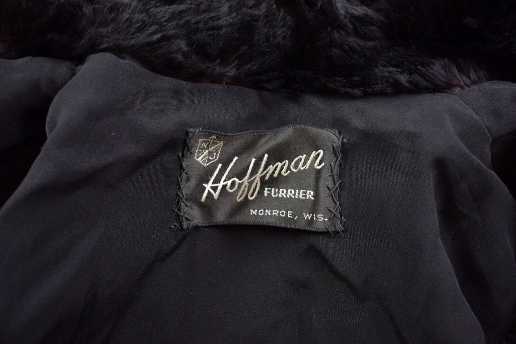 Vintage 1980's Hoffman Furrier Sheared Beaver Fur Coat