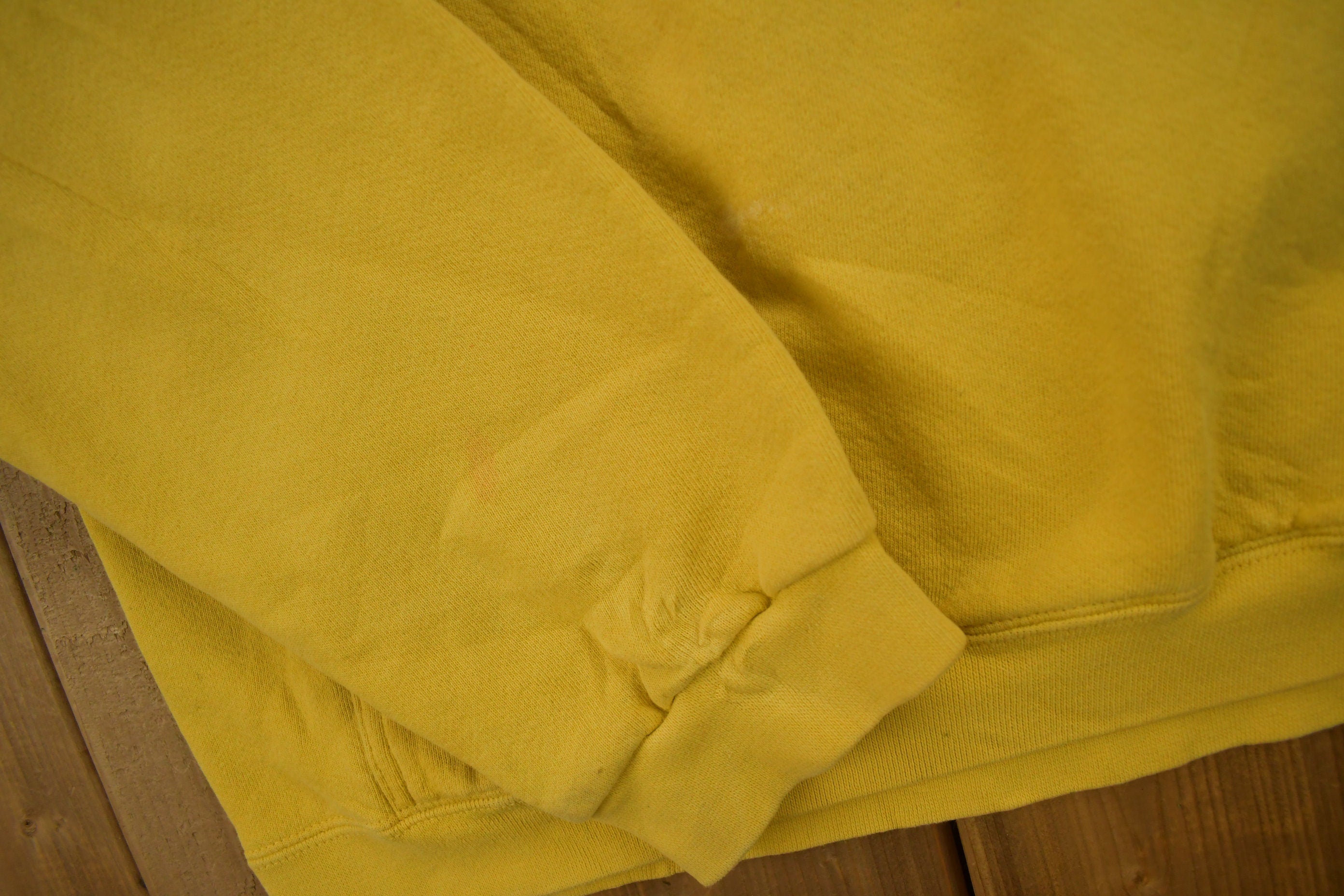 Vintage 1990s Yellow Nike Center Swoosh Hoodie