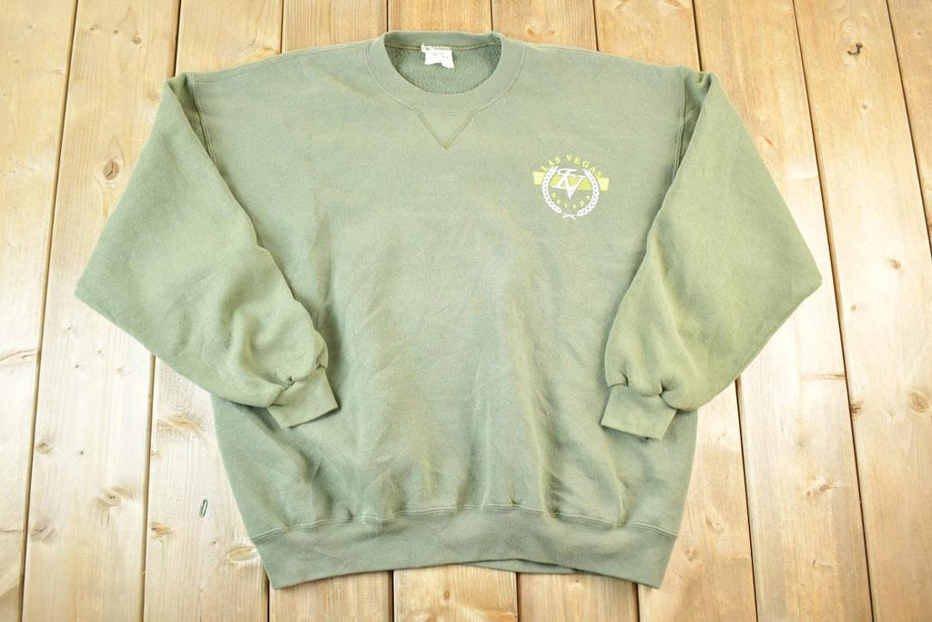 Vintage 1980s Las Vegas Nevada Crewneck Sweatshirt Mens L