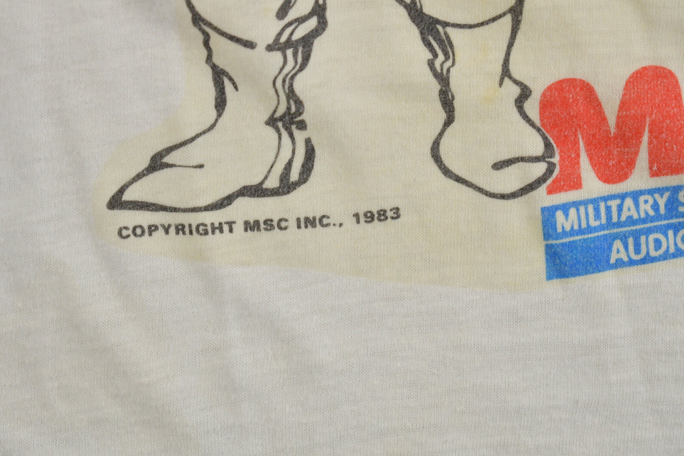 Vintage 1983 Mega Man MSC Ringer T-Shirt