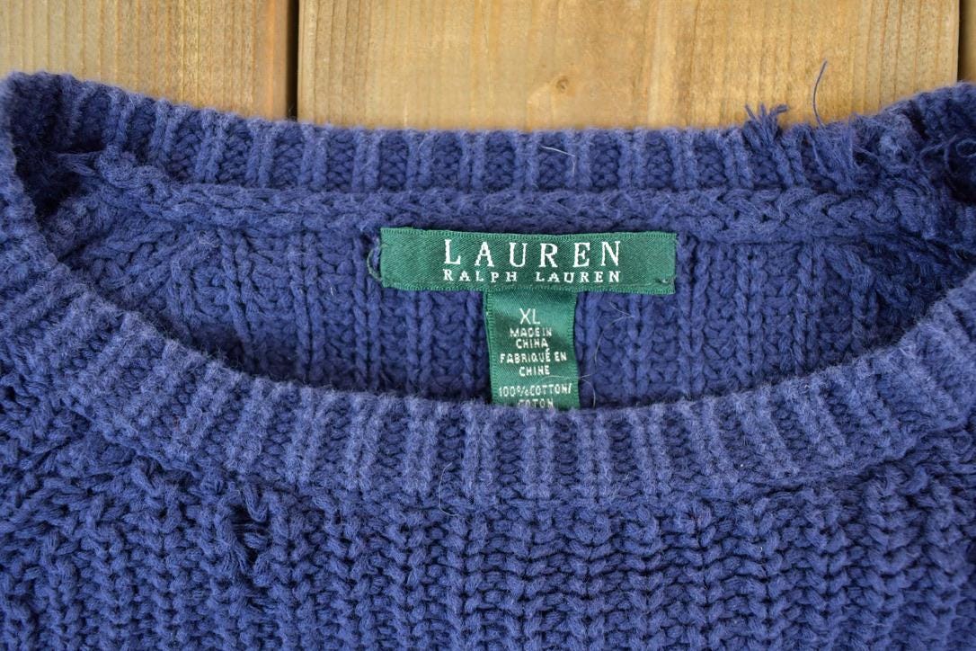 Vintage 1990s Lauren Ralph Lauren Knit Crewneck Sweater
