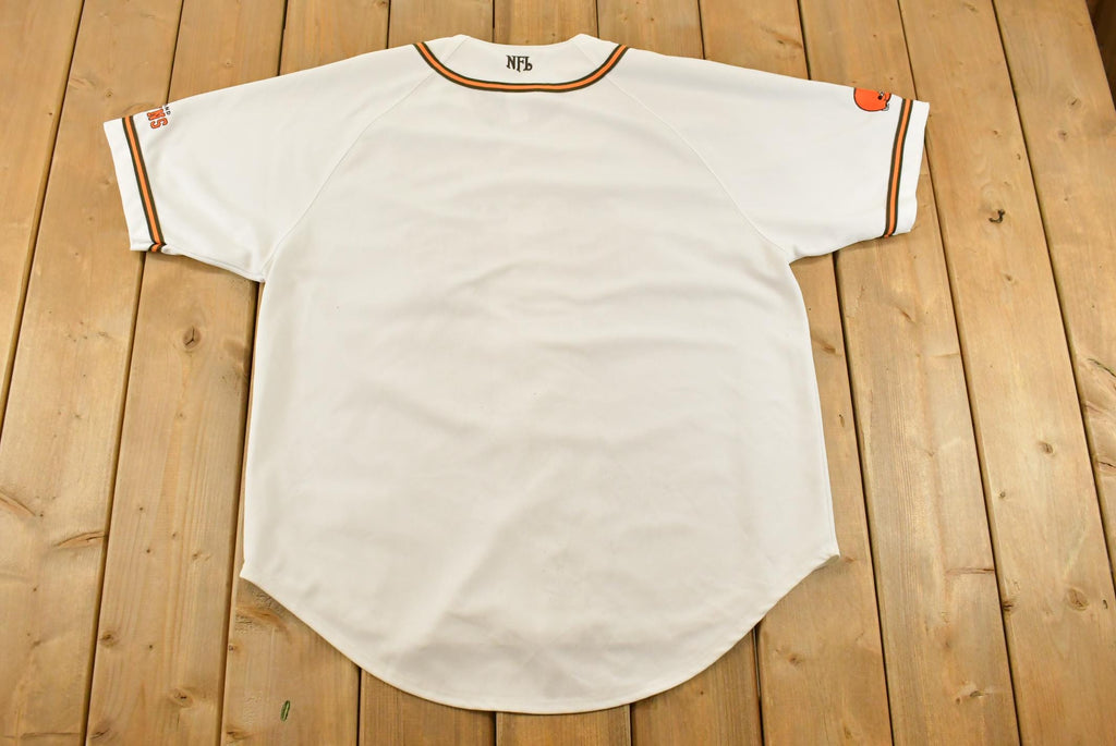 Vintage 2000s Cleveland Browns NFL Baseball Jersey Men's XL