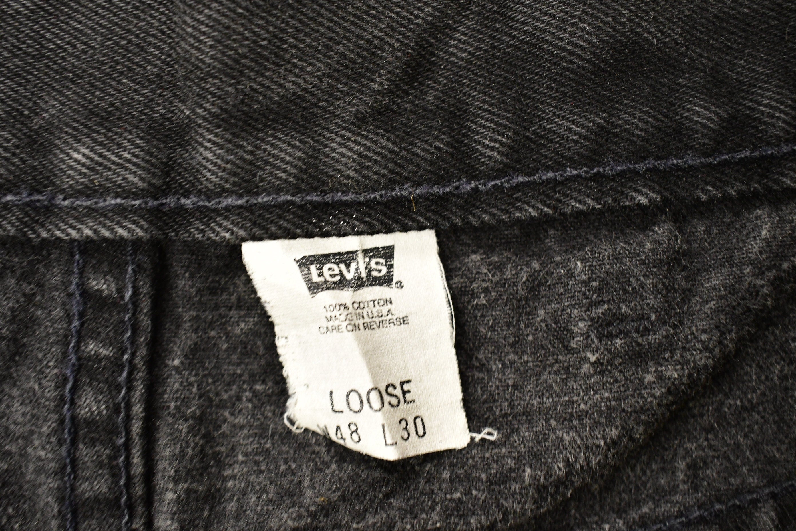 Vintage 1990s Levi's 546 Brown Tab Loose Fit Jeans Size 48 x 30