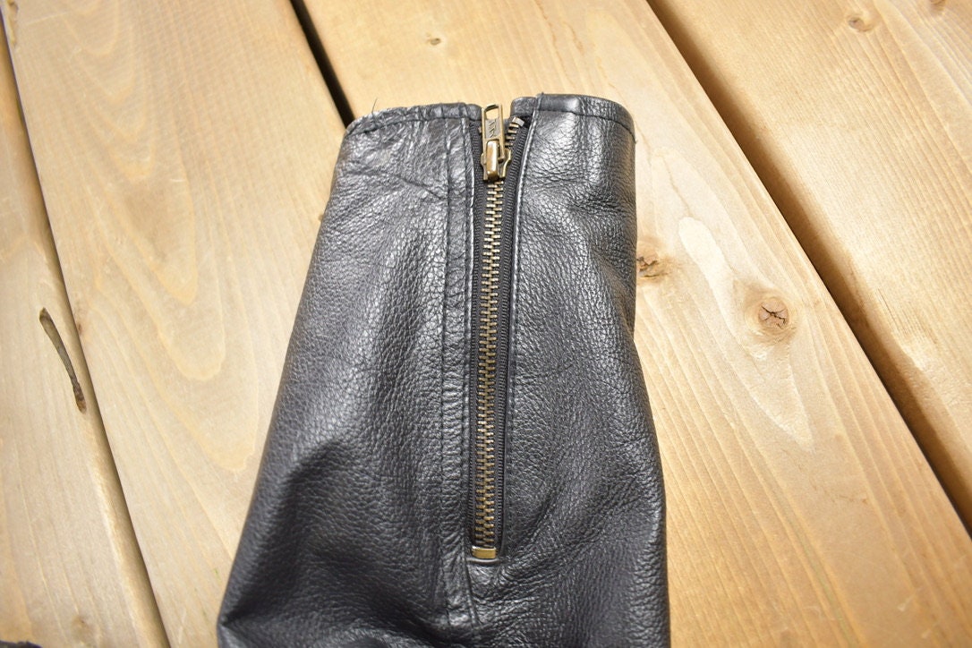 Vintage 1990s Leather Biker Jacket