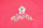 Vintage 1990s Morning Sun Cardinal Birdhouse Souvenir Collared Sweatshirt Womens XL / 90s Crewneck / Travel Vacation Sweater