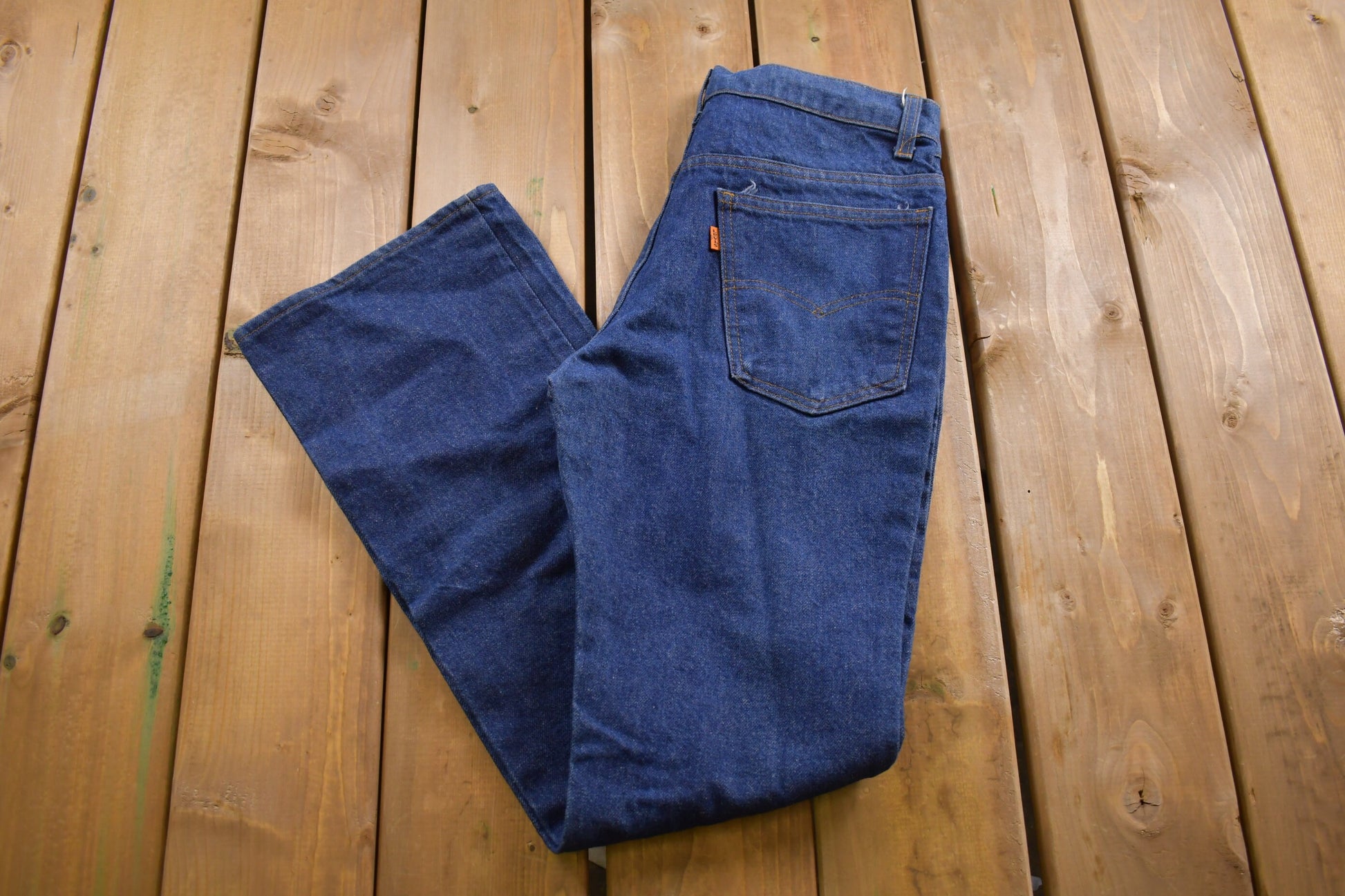 Vintage 1970s Levi's Orange Tab Flared Jeans Size 30 x 30