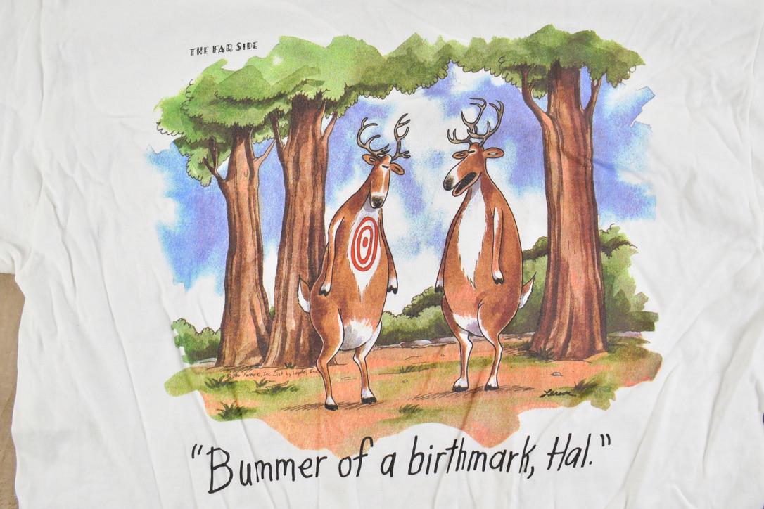 Vintage 1990s The Farside Deers Cartoon Promo T-Shirt