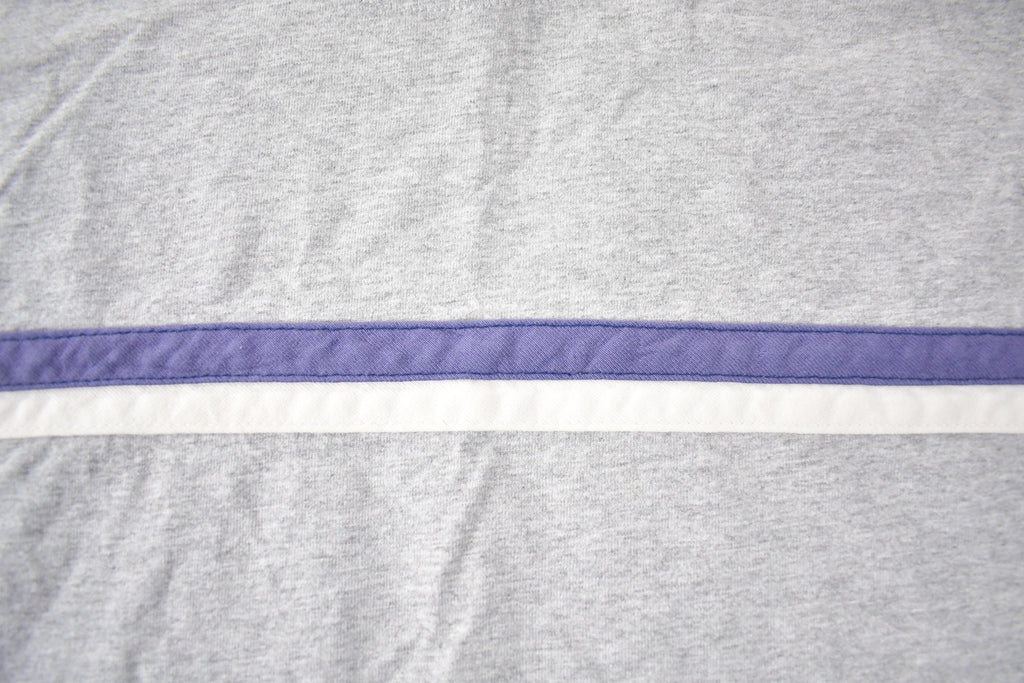 Vintage 1990s Industrial Rags Striped T Shirt Made In USA Size L