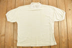 Vintage 1990s Striped Mock Neck T Shirt