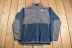 Vintage 1990s Navy Blue North Face Denali Fleece Boys Sweater