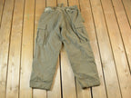 Vintage 1960s Military Wool Cargo Pocket Pants Size 30 x 30
