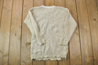 Vintage 1990s Chaus Petites Floral Knit Crewneck Sweater