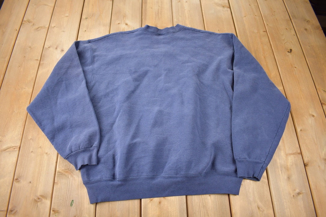 Vintage 1990s Youth Embroidered Crewneck Sweatshirt Made In USA