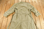Vintage 1980s Fleet Street Beige Trench Coat